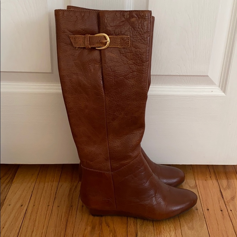 Steve Madden Cognac Intyce Leather boot size 5.5